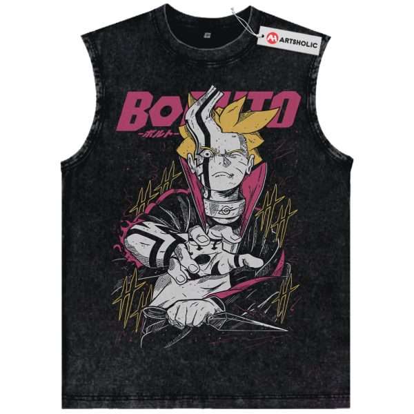 Boruto Tank Top, Naruto Tank Top, Anime Tank Top, Vintage Tank Top