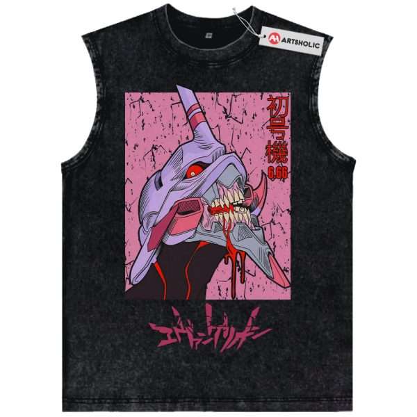 Neon Genesis Evangelion Tank Top, Anime Tank Top, Vintage Tank Top