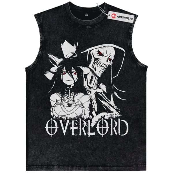 Ainz Ooal Gown vs Albedo Tank Top, Overlord Tank Top, Anime Tank Top, Vintage Tank Top