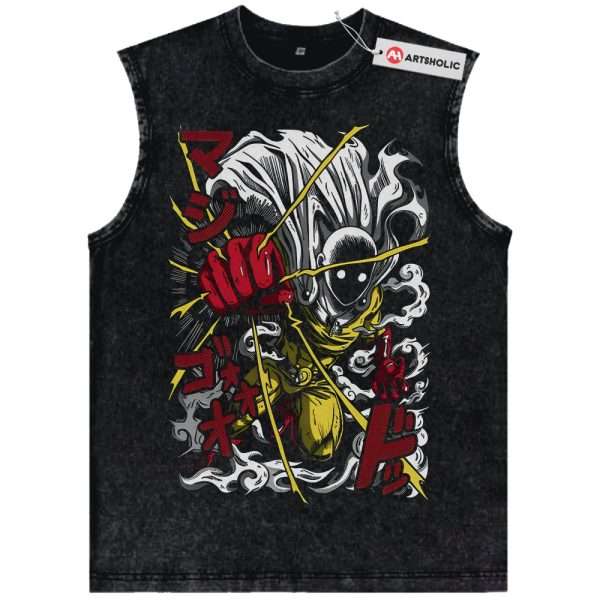 Saitama Tank Top, One Punch Man Tank Top, Anime Tank Top, Vintage Tank Top