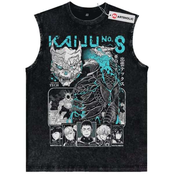Kaiju No 8 Tank Top, Anime Tank Top, Vintage Tank Top