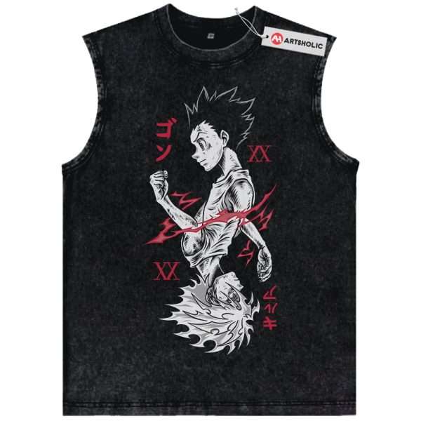 Killua Zoldyck Tank Top, Gon Freecss Tank Top, Hunter x Hunter Tank Top, HxH Tank Top, Anime Tank Top, Vintage Tank Top