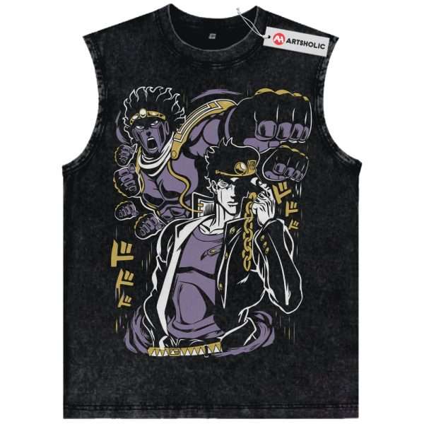 Jotaro Kujo Tank Top, JoJo's Bizarre Adventure Tank Top, Anime Tank Top, Vintage Tank Top