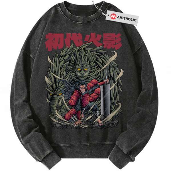 Hashirama Senju Sweatshirt, Naruto Sweatshirt, Anime Sweatshirt, Vintage Sweater