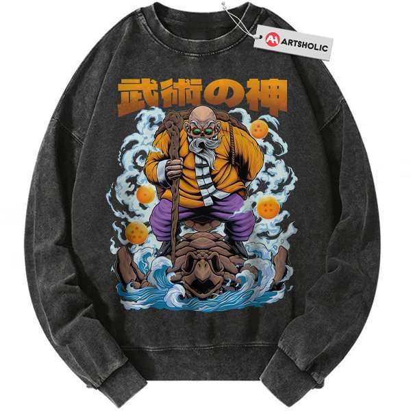 Master Roshi Sweatshirt, Dragon Ball Sweatshirt, DBZ Sweatshirt, Anime Sweatshirt, Vintage Sweater