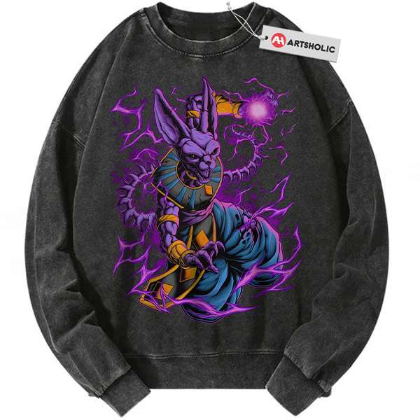 Beerus Sweatshirt, Dragon Ball Sweatshirt, DBZ Sweatshirt, Anime Sweatshirt, Vintage Sweatshirt