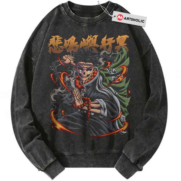 Skeleton Gyomei Himejima Sweatshirt, Demon Slayer Sweatshirt, Anime Sweatshirt, Vintage Sweater
