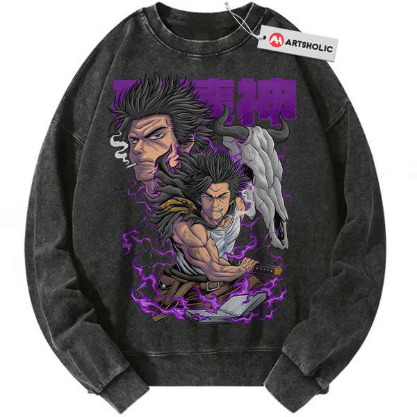 Yami Sukehiro Sweatshirt, Black Clover Sweatshirt, Anime Sweatshirt, Vintage Sweatshirt