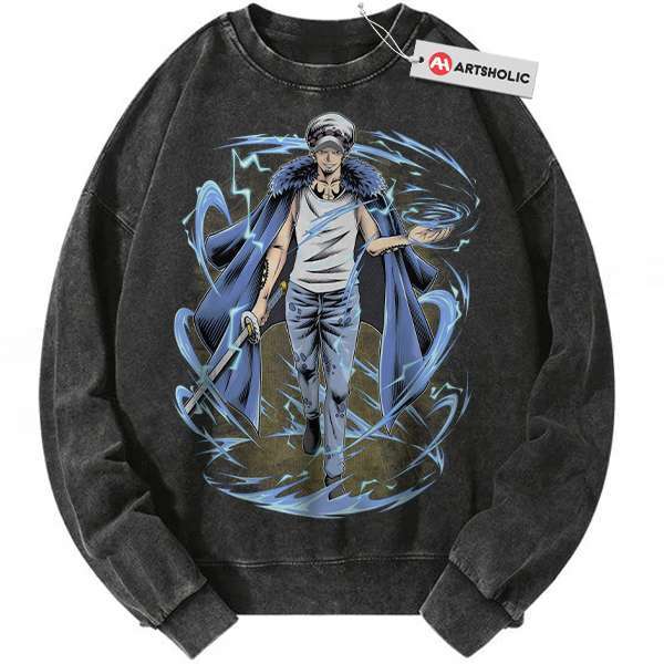 Trafalgar D Water Law Sweatshirt, One Piece Sweatshirt, Anime Sweatshirt, Vintage Sweatshirt