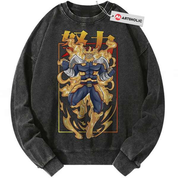 Endeavor Sweatshirt, MHA Sweatshirt, Anime Sweatshirt, Vintage Sweatshirt