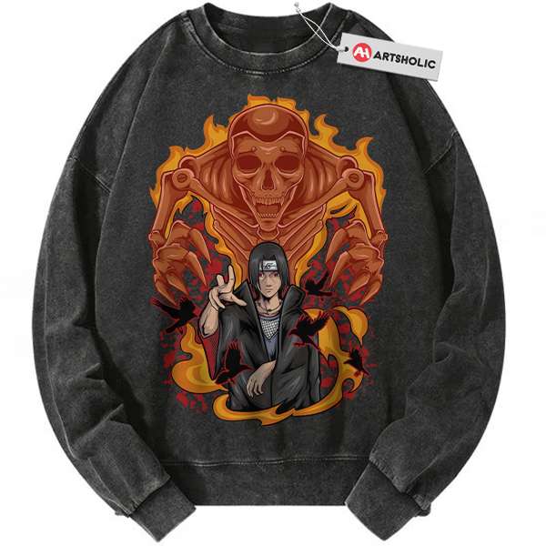 Itachi Uchiha Sweatshirt, Akatsuki Sweatshirt, Naruto Sweatshirt, Anime Sweatshirt, Vintage Sweatshirt