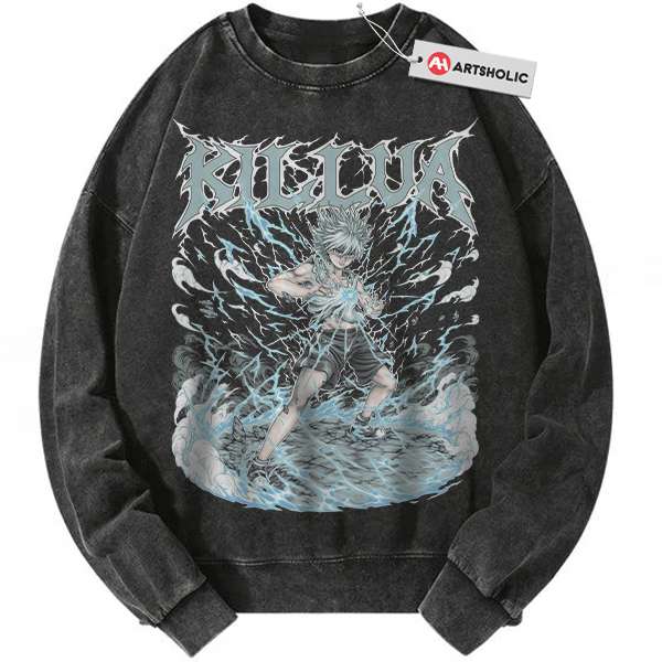 Killua Zoldyck Sweatshirt, Hunter x Hunter Sweatshirt, HxH Sweatshirt, Anime Sweatshirt, Vintage Sweater