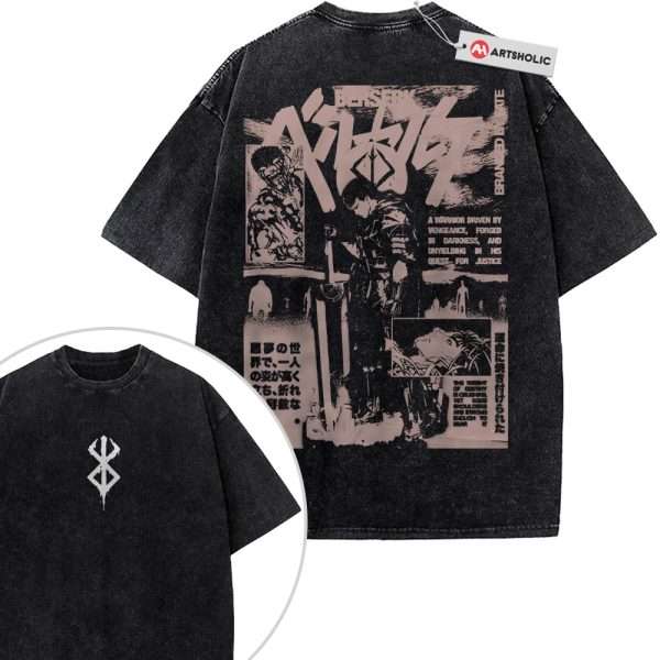 Guts Shirt, Berserk Shirt, Anime Shirt, Vintage T-Shirt 2-Sided