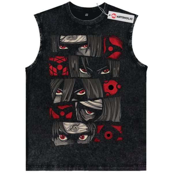 Sharingan Tank Top, Naruto Tank Top, Anime Tank Top, Vintage Tank Top