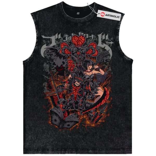 Asta Tank Top, Black Clover Tank Top, Anime Tank Top, Vintage Tank Top