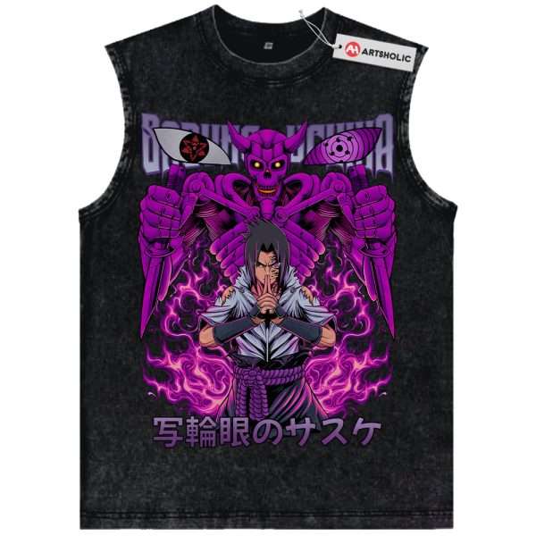Sasuke Uchiha Tank Top, Naruto Tank Top, Anime Tank Top, Vintage Tank Top