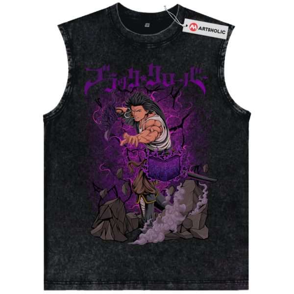 Yami Sukehiro Tank Top, Black Clover Tank Top, Anime Tank Top, Vintage Tank Top