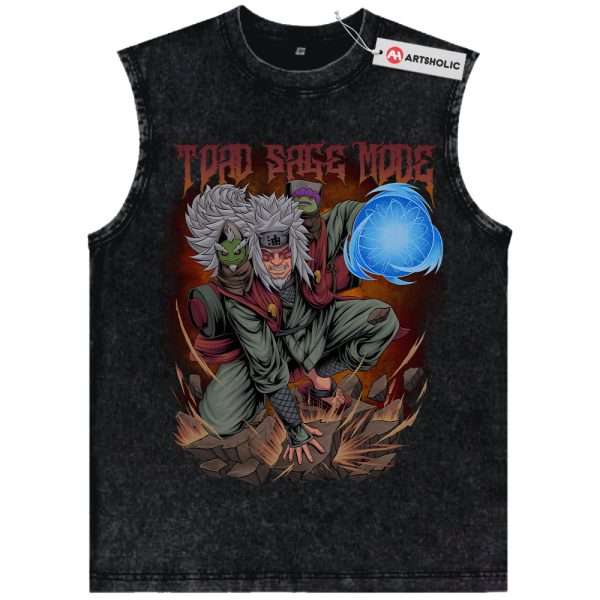 Jiraiya Tank Top, Naruto Tank Top, Anime Tank Top, Vintage Tank Top