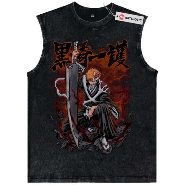 Ichigo Kurosaki Tank Top, Bleach Tank Top, Anime Tank Top, Vintage Tank Top