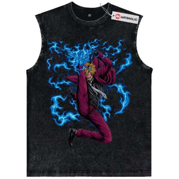 Vinsmoke Sanji Tank Top, One Piece Tank Top, Anime Tank Top, Vintage Tank Top