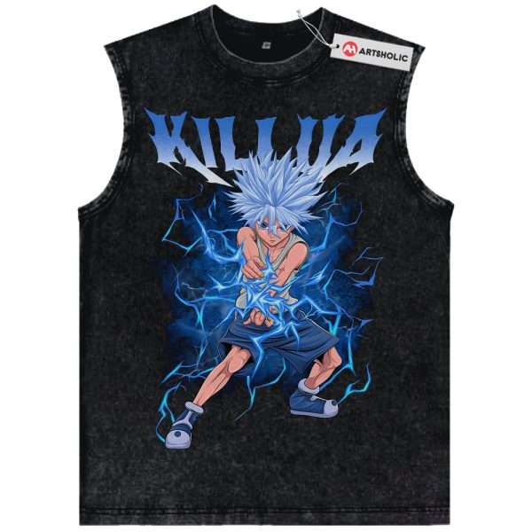 Killua Zoldyck Tank Top, Hunter x Hunter Tank Top, Anime Tank Top, Vintage Tank Top