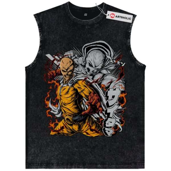 Saitama Tank Top, One Punch Man Tank Top, Anime Tank Top, Vintage Tank Top