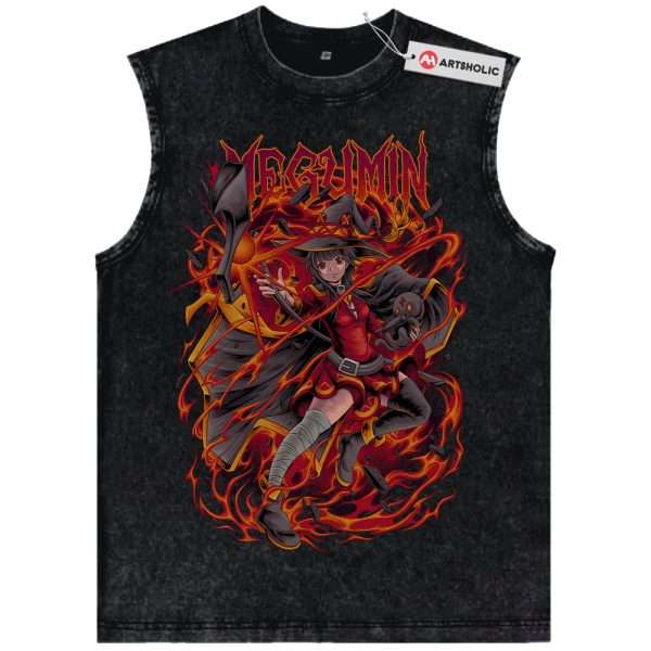 Megumin Tank Top, Konosuba Tank Top, Anime Tank Top, Vintage Tank Top