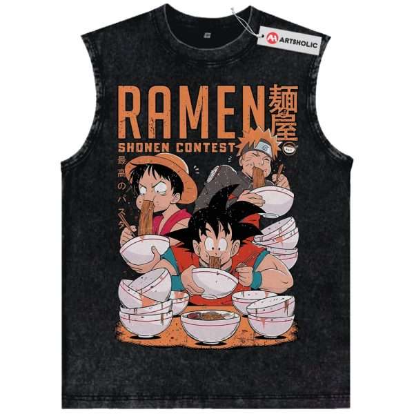 Son Goku Tank Top, Luffy Tank Top, Naruto Tank Top, Anime Tank Top, Vintage Tank Top