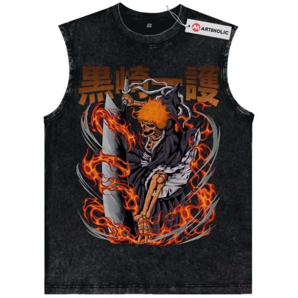 Ichigo Kurosaki Tank Top, Bleach Tank Top, Anime Tank Top, Vintage Tank Top