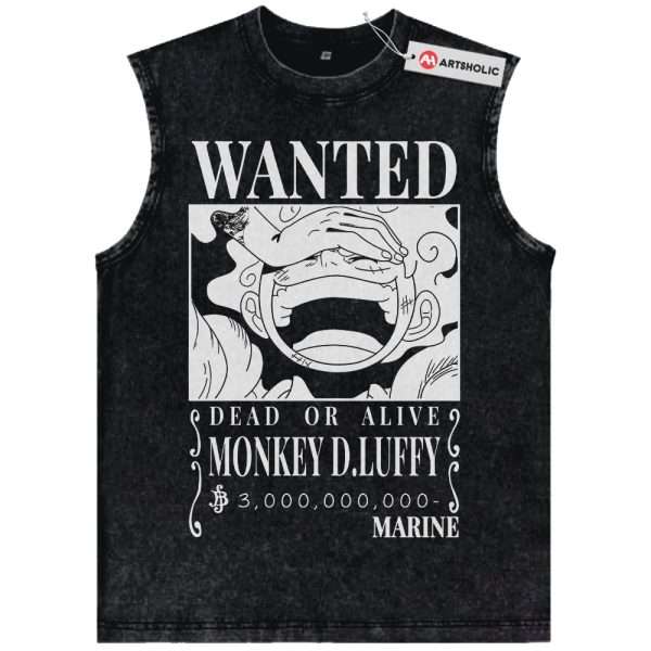 Monkey D Luffy Tank Top, One Piece Tank Top, Anime Tank Top, Vintage Tank Top