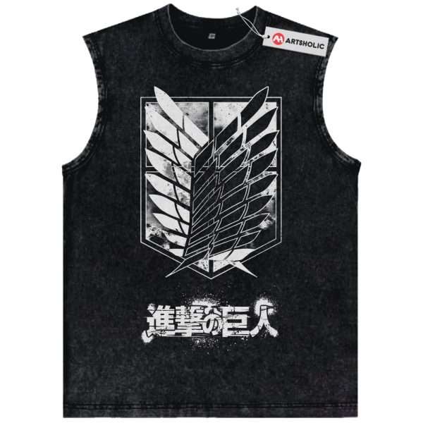 Attack On Titan Tank Top, AOT Tank Top, Anime Tank Top, Vintage Tank Top