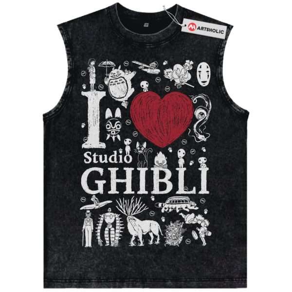 Studio Ghibli Tank Top, Anime Tank Top, Vintage Tank Top