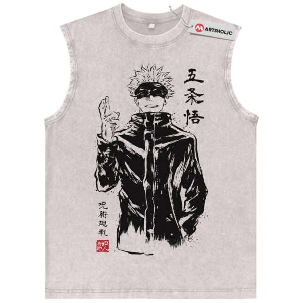 Satoru Gojo Tank Top, Jujutsu Kaisen Tank Top, Anime Tank Top, Vintage Tank Top