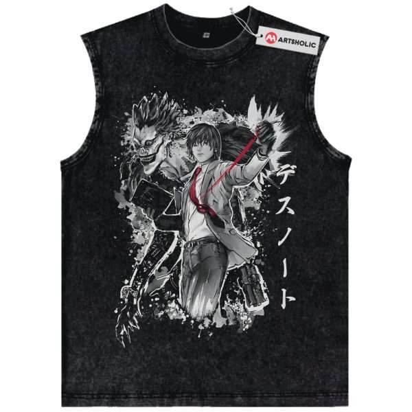 Light Yagami Tank Top, Ryuk Tank Top, Death Note Tank Top, Anime Tank Top, Vintage Tank Top