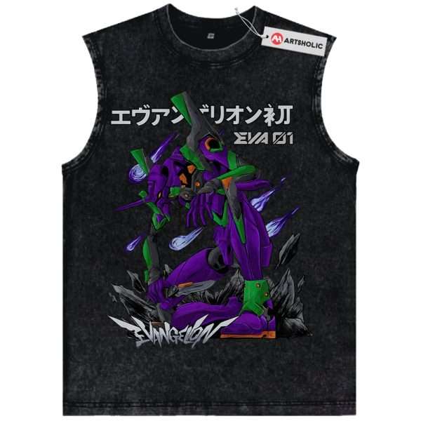 Eva-01 Tank Top, Neon Genesis Evangelion Tank Top, Anime Tank Top, Vintage Tank Top