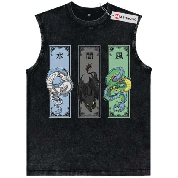 Shenron Tank Top, Haku Tank Top, Toothless Tank Top, Dragon Tank Top, Anime Tank Top, Vintage Tank Top
