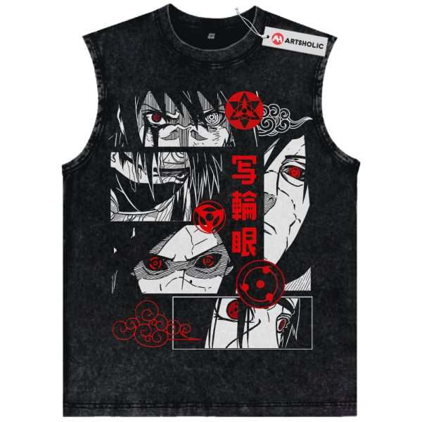 Sharingan Tank Top, Naruto Tank Top, Anime Tank Top, Vintage Tank Top