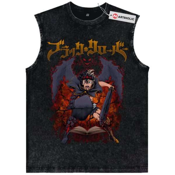 Asta Tank Top, Black Clover Tank Top, Anime Tank Top, Vintage Tank Top