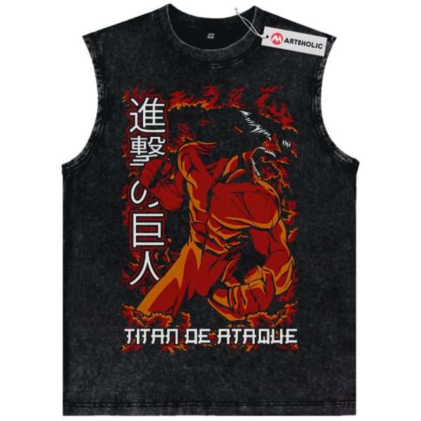 Eren Yeager Tank Top, Attack On Titan Tank Top, AOT Tank Top, Anime Tank Top, Vintage Tank Top