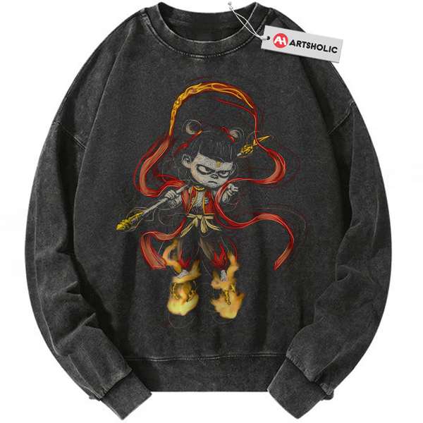 Ne Zha Sweatshirt, Animated Sweatshirt, Vintage Sweatshirt