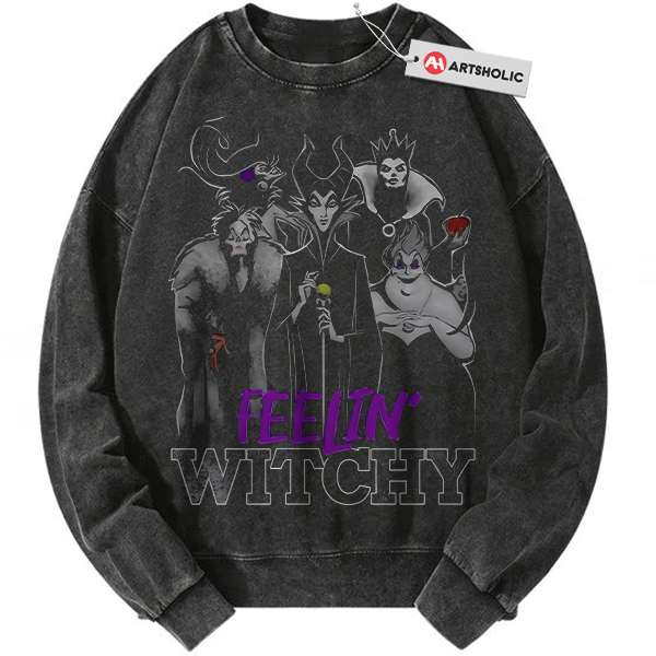 Witchy Villain Sweatshirt, Animated Sweatshirt, Vintage Sweatshirt