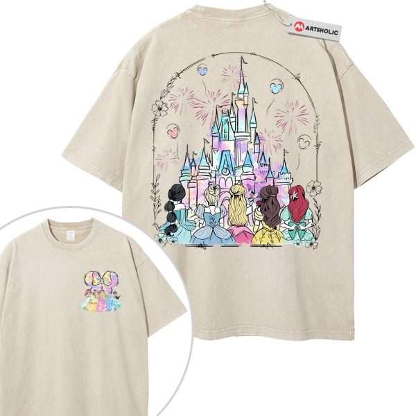 Disney Princess Shirt, Animated Shirt, Vintage T-Shirt 2-Sided - Apricot, L