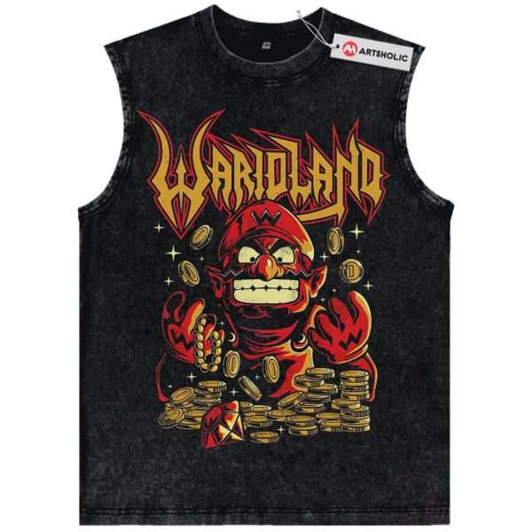 Wario Land: Super Mario Tank Top, Game Tank Top, Vintage Tank Top