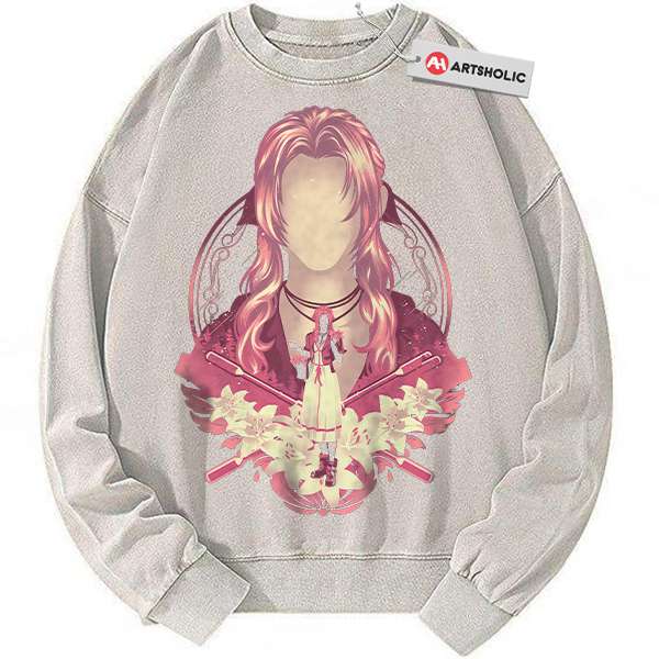 Aerith Gainsborough Sweatshirt, Final Fantasy Sweatshirt, Game Sweatshirt, Vintage Sweatshirt