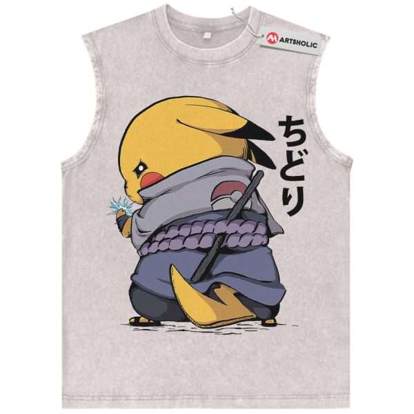 Pikachu Tank Top, Pokemon Tank Top, Anime Tank Top, Vintage Tank Top