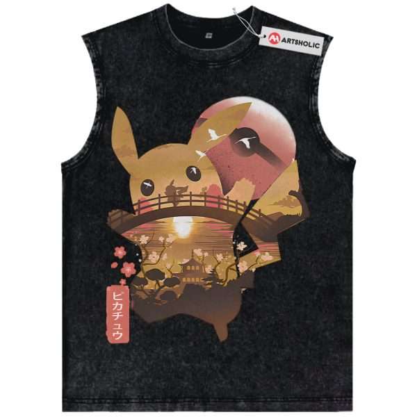 Pikachu Tank Top, Pokemon Tank Top, Anime Tank Top, Vintage Tank Top