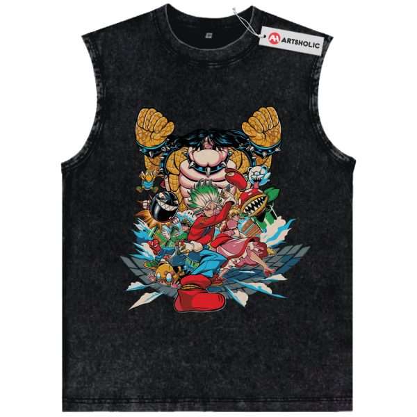 Dr Stone Tank Top, Mario Tank Top, Anime Tank Top, Vintage Tank Top