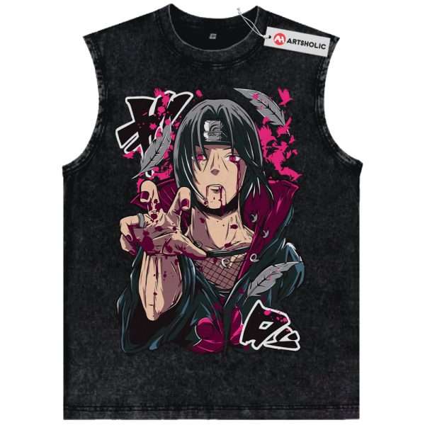 Itachi Uchiha Tank Top, Naruto Tank Top, Anime Tank Top, Vintage Tank Top