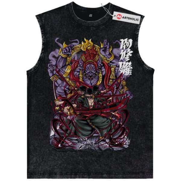Roronoa Zoro Tank Top, One Piece Tank Top, Anime Tank Top, Vintage Tank Top