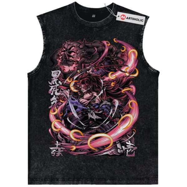Kokushibo Tank Top, Demon Slayer Tank Top, Anime Tank Top, Vintage Tank Top